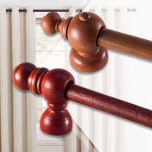 Barral de madera para cortina